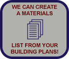 Materials lists are convenient and reduce waste!